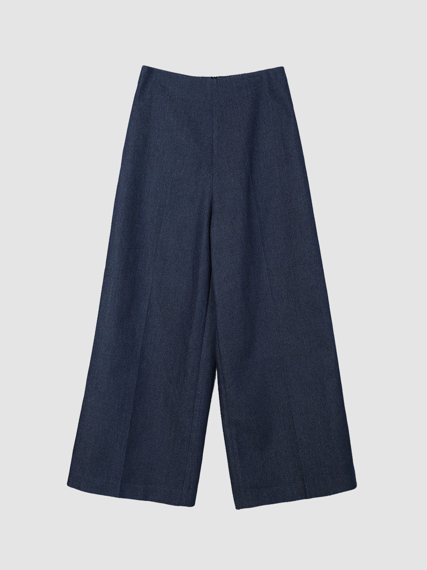 Arkin Studio no waistband wide leg jeans in navy, main view on a white background