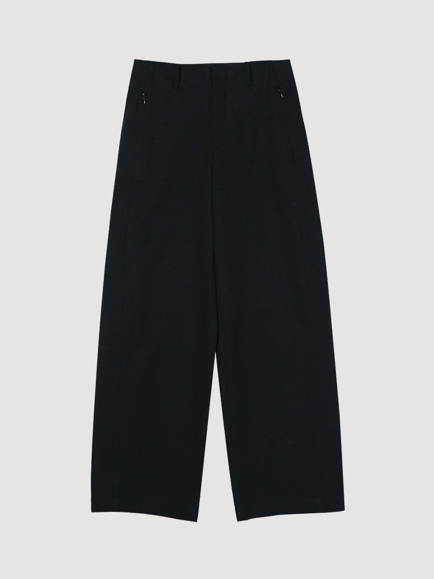 Arkin Studio pear friendly curved leg pants in black, main view on a white background