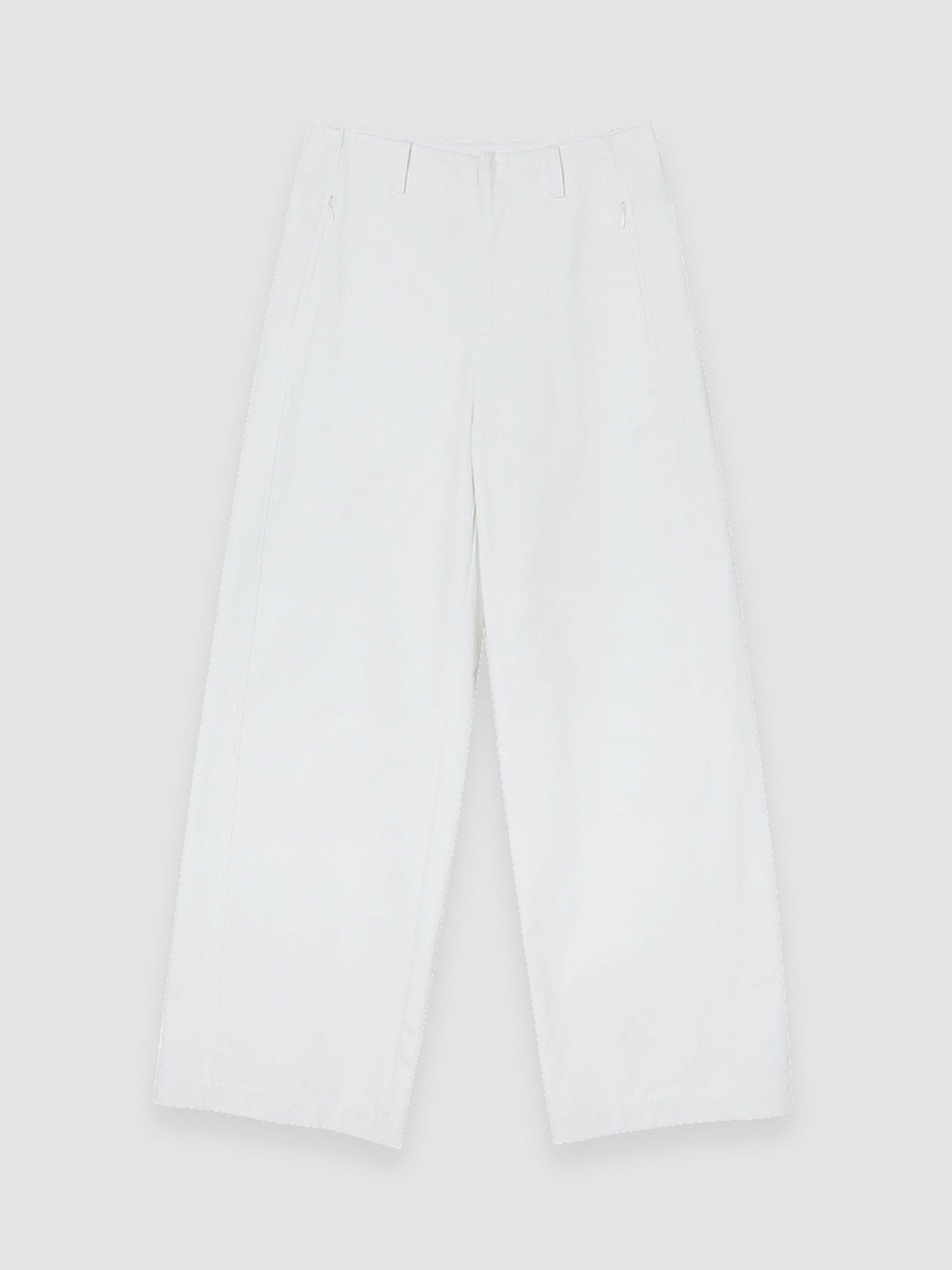 Arkin Studio pear friendly curved leg pants in ivory, main view on a white background