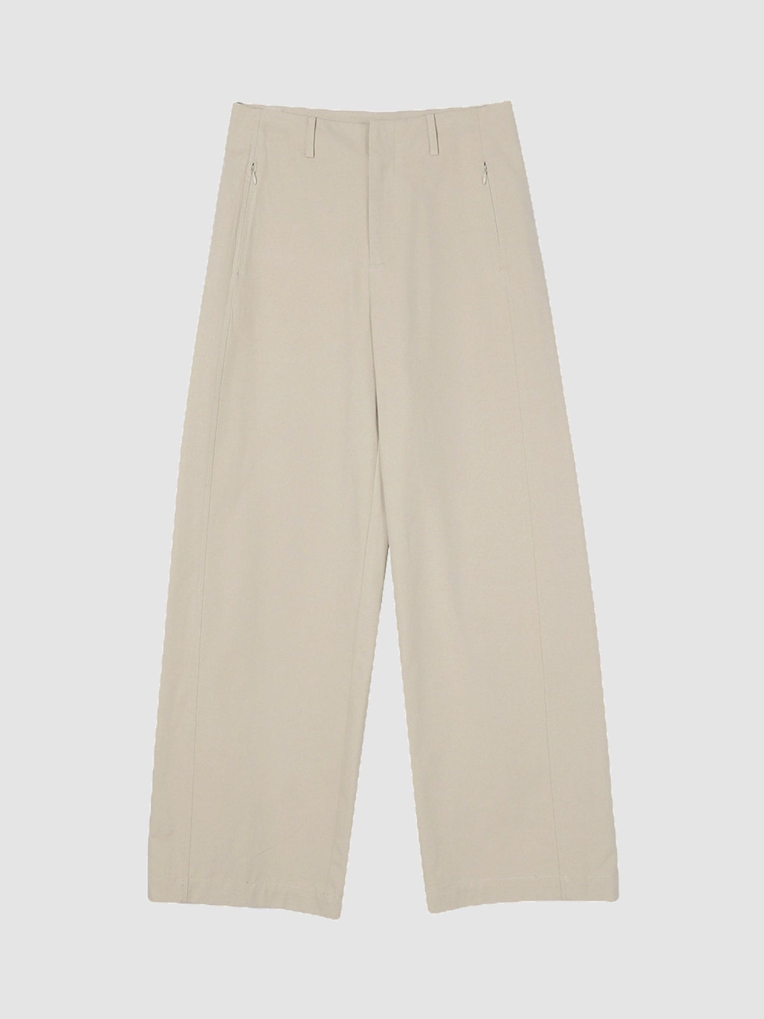 Arkin Studio pear friendly curved leg pants in khaki, main view on a white background